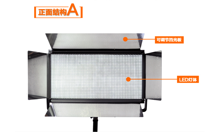 LED影視平板燈CM-LED1620正面結(jié)構(gòu)